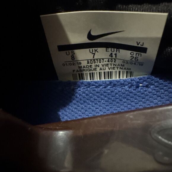 Mens Nike Free RN Flyknit 3.0 Size 8 Blue Aq5707-402 main image 7
